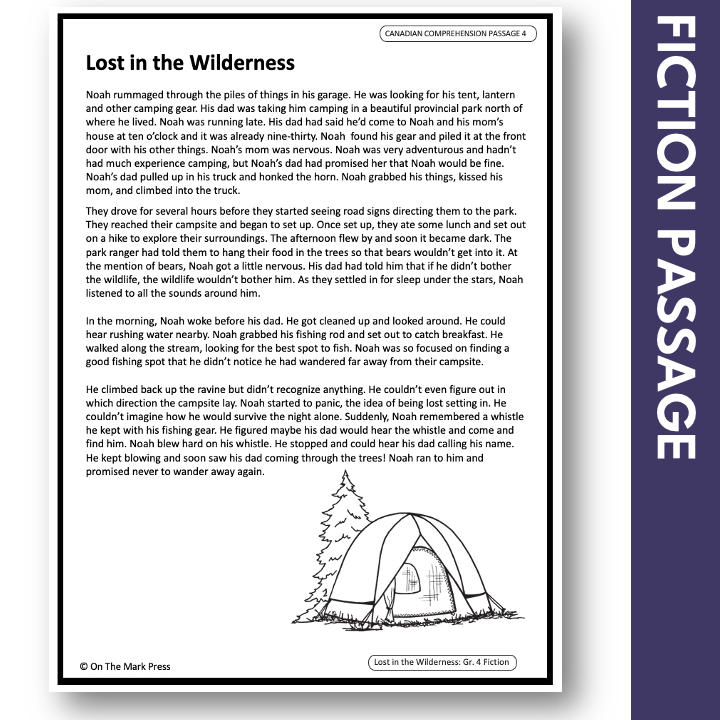 Lost in the Wilderness - A Social Studies Reading Comprehension Google