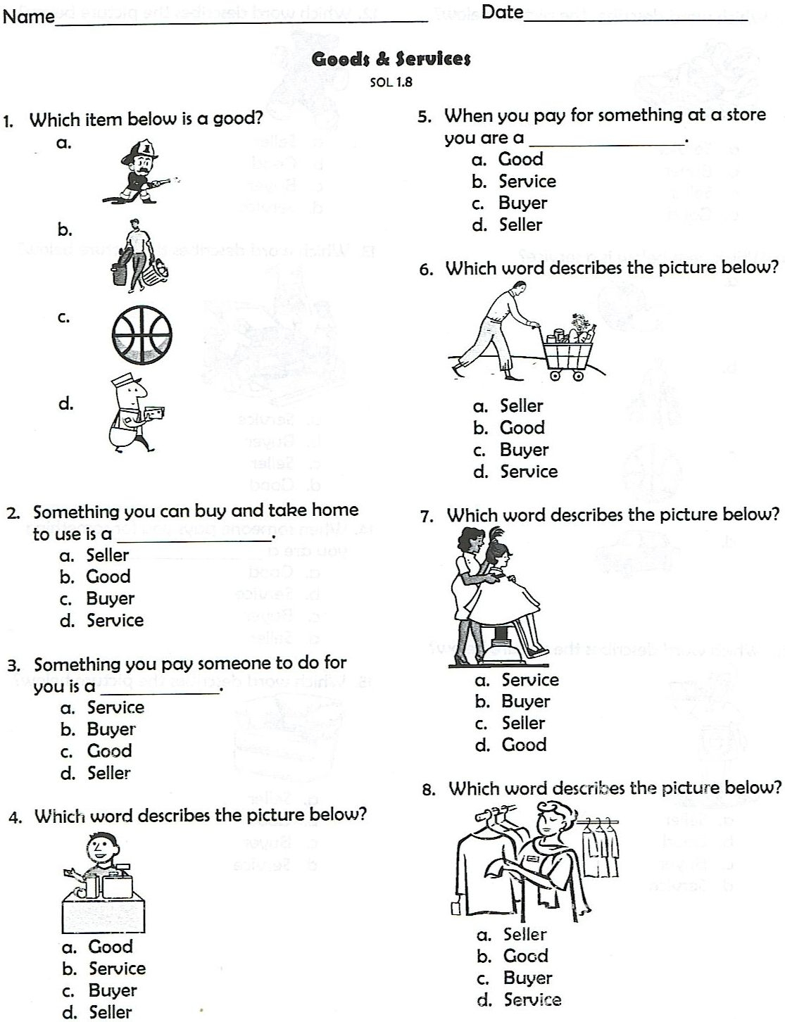 Kindergarten Social Studies Worksheets