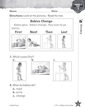 Amazon.com: 180 Days of Social Studies: Grade 1 - Daily Social ...