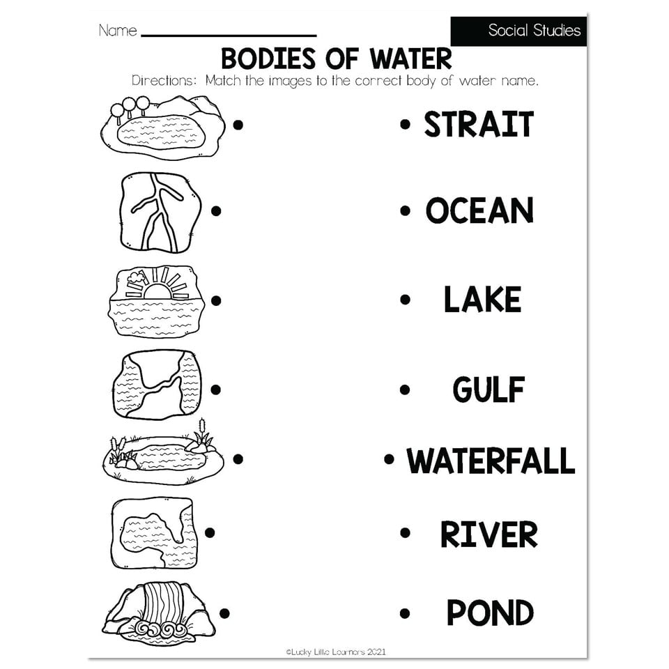social studies for 2nd graders worksheet