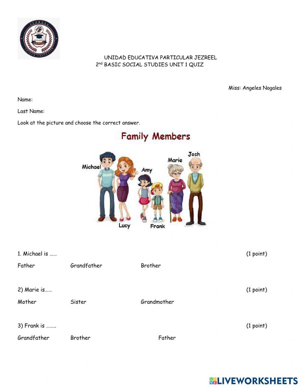 social studies for 2nd graders worksheet