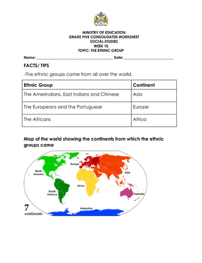 social studies for 5th grade worksheet