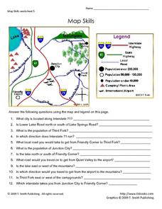 Social Studies Map Skills Worksheets :: 25 - 48