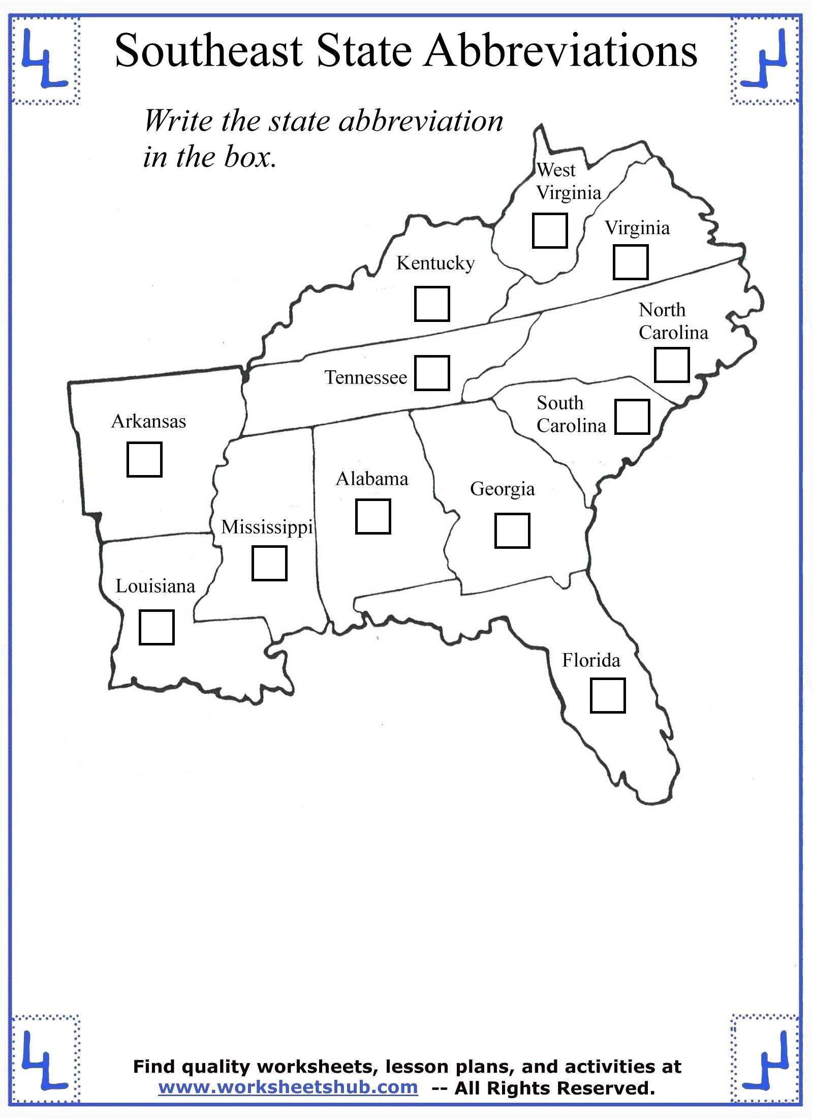 social studies worksheet 4th grade