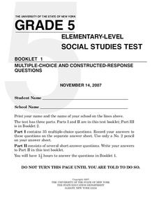 social studies worksheet 5th graders