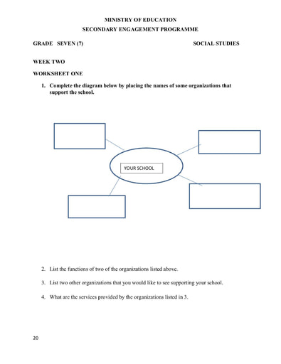 Grade 7 - Worksheets - Social Studies