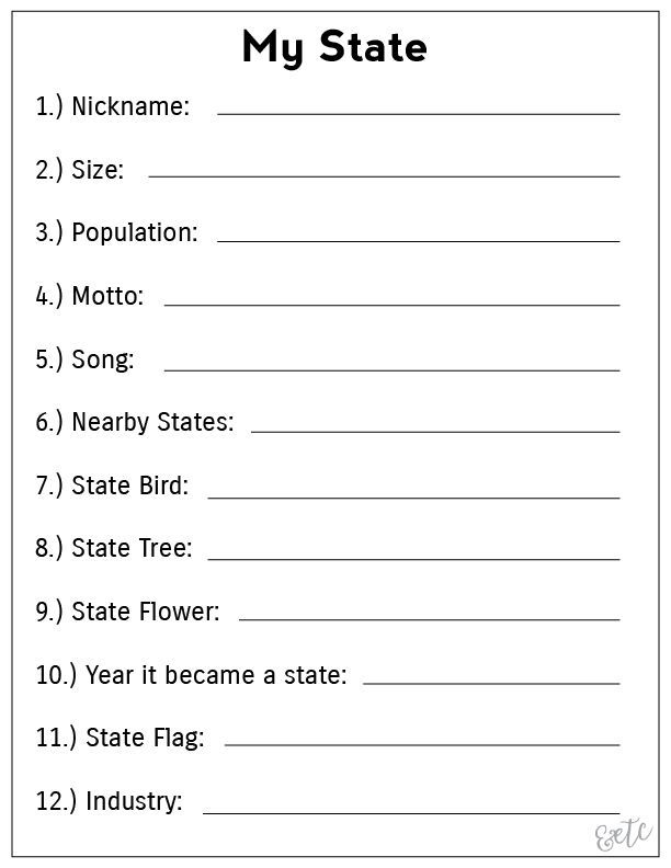 social studies worksheet for 2nd grade