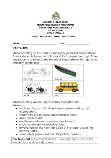 social studies worksheet for 3rd graders