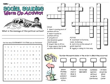 social studies worksheet for 7th grade free printable