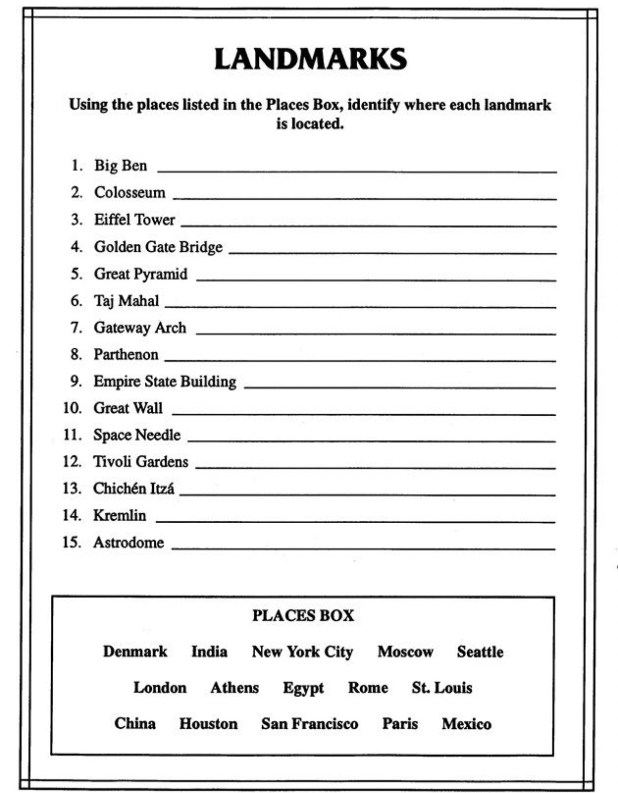 7th Grade Social Studies Week 1 Assignment | Gateway Charter Academy