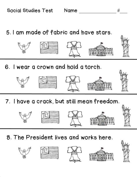 Social Studies Worksheet For Kindergarten