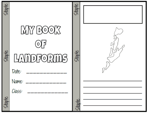Landforms Social Studies Booklet Printable Worksheet with Answer ...