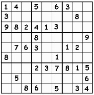 soduku worksheet