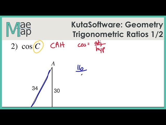 KutaSoftware: Geometry- Trigonometric Ratios Part 1 - YouTube