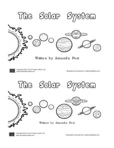 Solar System Book Printables for Pre-K - 2nd Grade | Lesson Planet