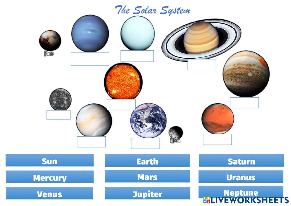 The Solar System online exercise for Grade 3 | Live Worksheets ...