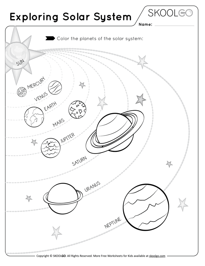 Exploring The Solar System - SKOOLGO - Worksheets Library