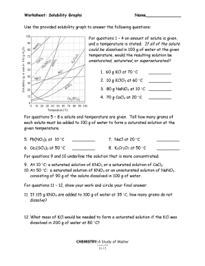 Worksheet Solubility Graphs - Fill and Sign Printable Template Online