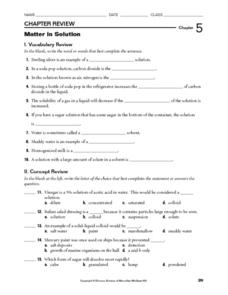 solution worksheet