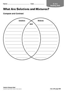 solutions and mixtures worksheet