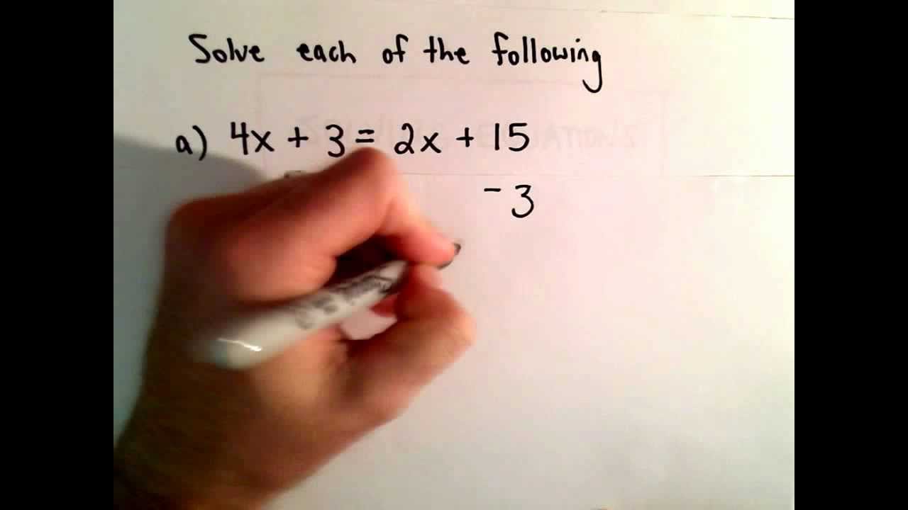 solve equations with variables on both sides worksheet