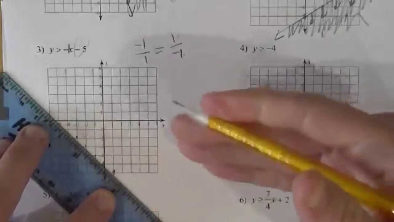 Graphing inequalities kutasoftware worksheet