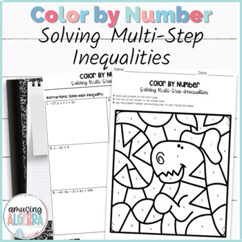 Solving Multi Step Inequalities Coloring Activity by Amusing Algebra