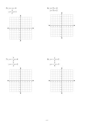 solve systems by graphing worksheet
