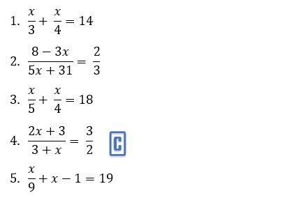solving equations involving fractions worksheet