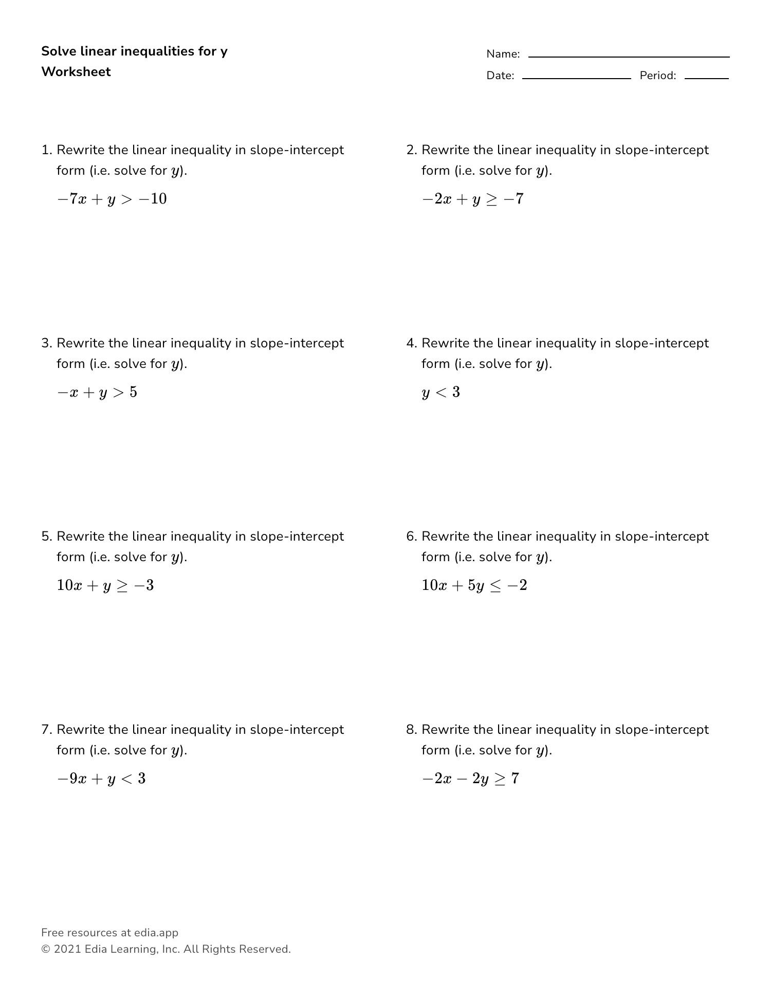 Edia | Free math homework in minutes