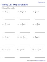 solving inequalities by multiplying or dividing worksheet answers