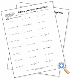 solving inequalities by multiplying or dividing worksheet answers