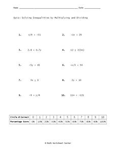 Math Dividing Integers Worksheets :: 145 - 168