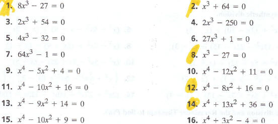 solving polynomial equations by factoring worksheet
