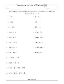 solving problems algebraically worksheet