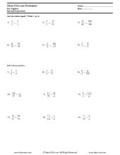 Free Pre-Algebra Worksheets &  Printables with Answers
