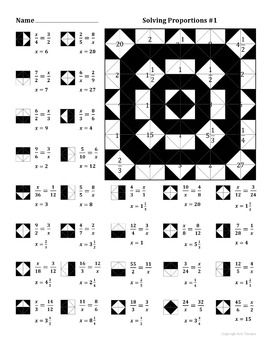 solving proportions worksheet answers