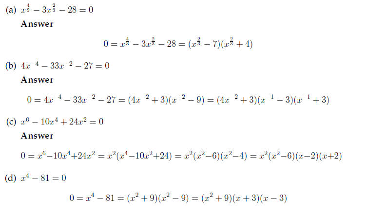 Solve - Quadratic equations worksheet