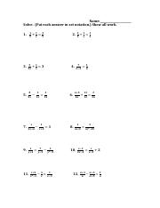 solving rational expressions worksheet