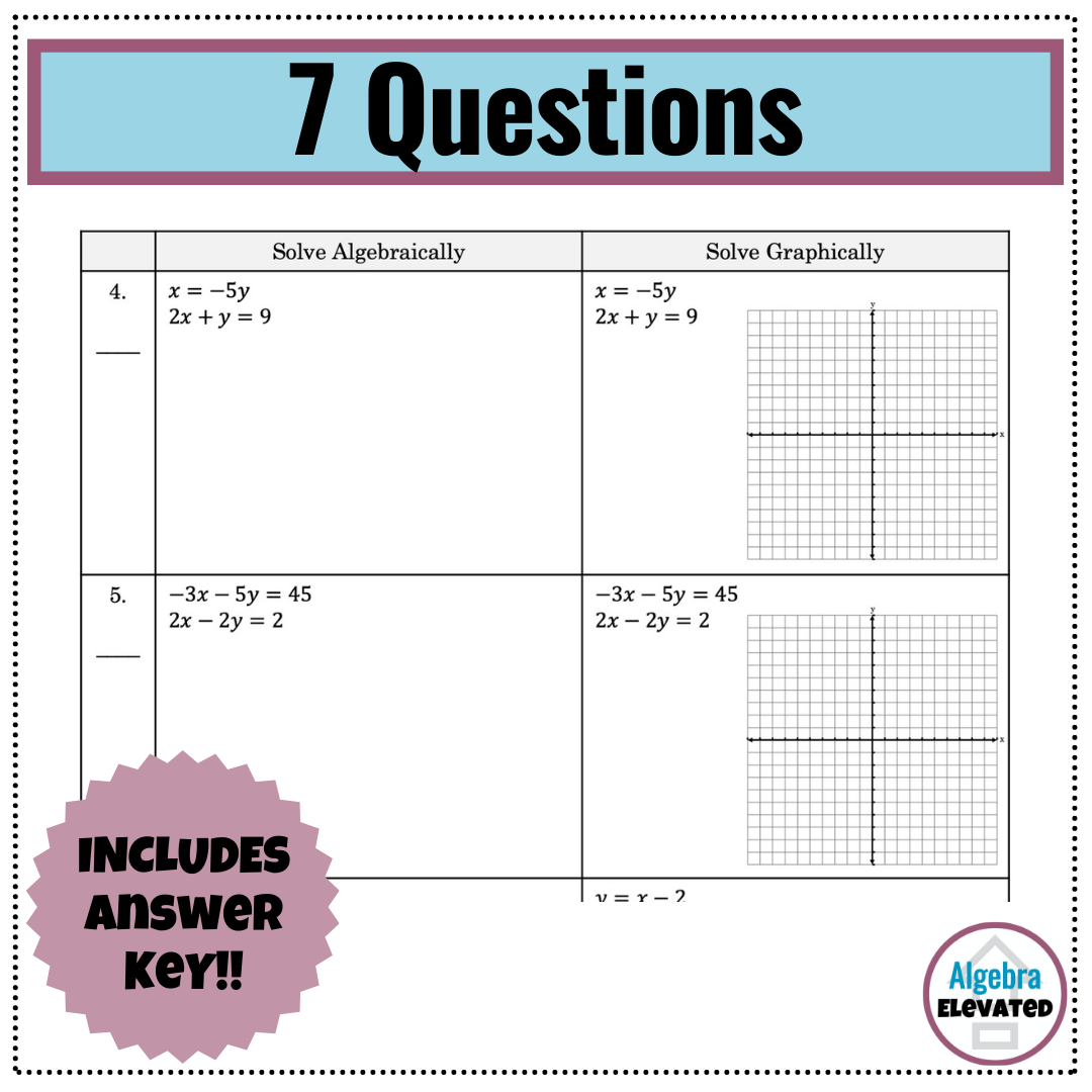 solving systems of linear equations by substitution worksheet answers