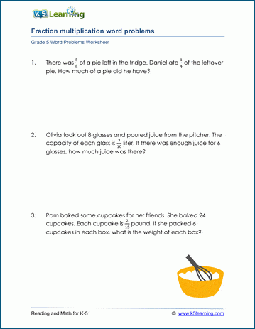 5th grade word problem worksheets - free and printable | Worsheets library