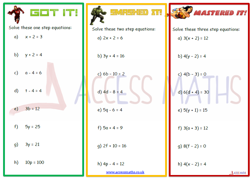 solving worksheet
