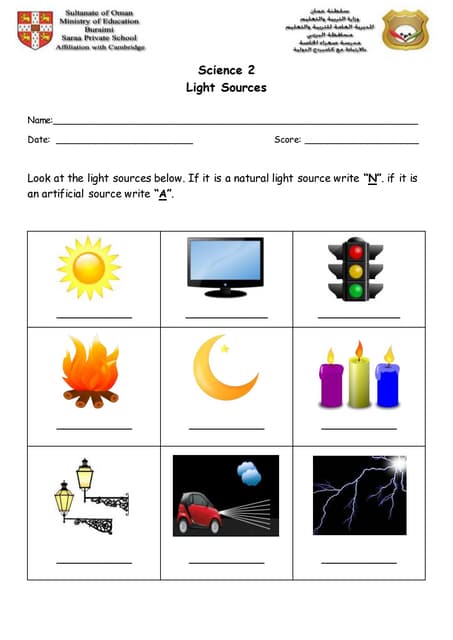 sources worksheet