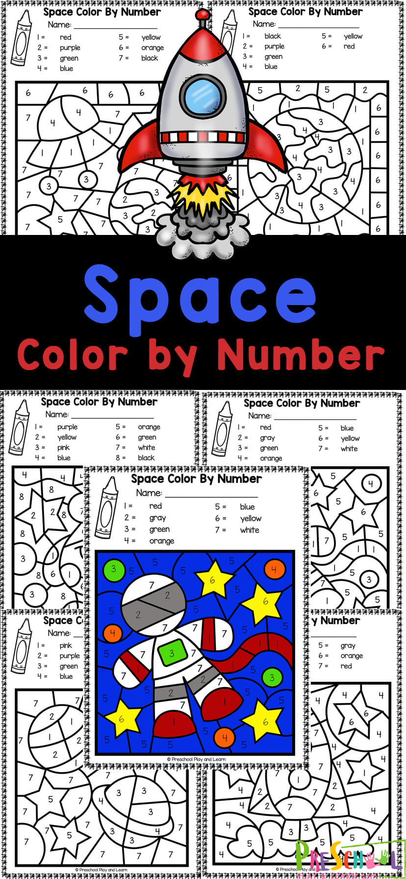 space math worksheet