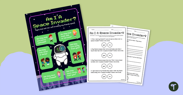 Am I A Space Invader? Poster and Worksheet Set | Teach Starter