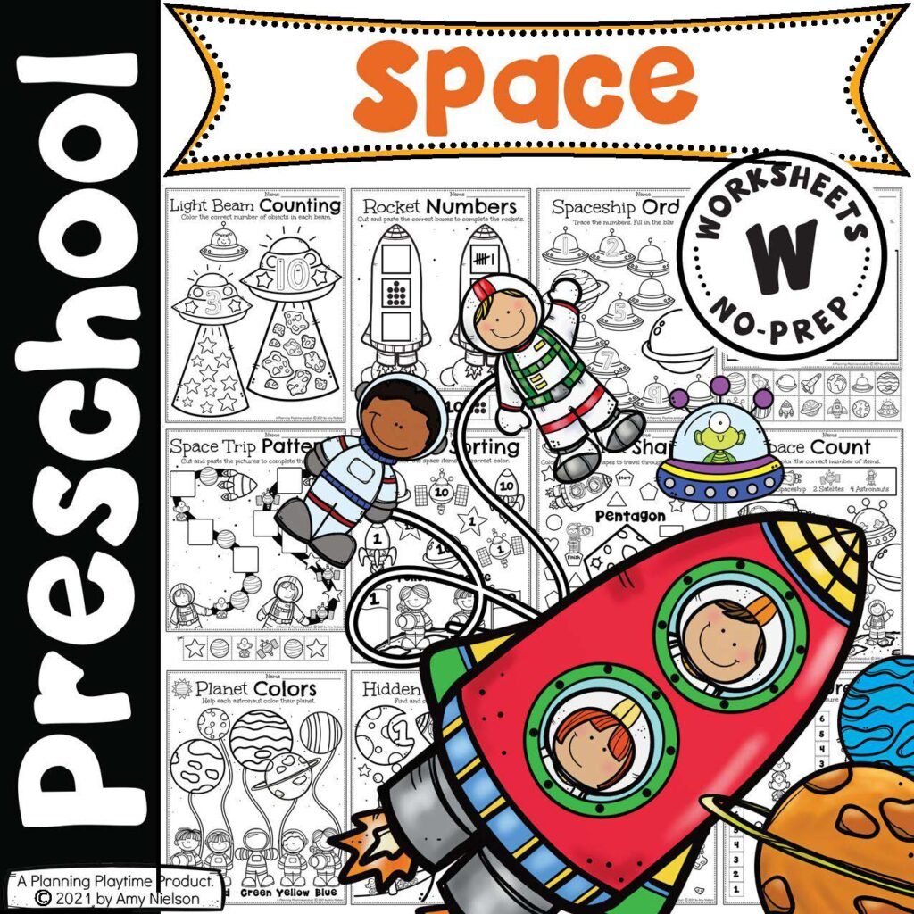 Space Worksheets Preschool - Planning Playtime