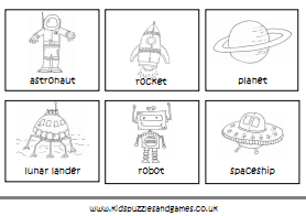 space worksheet for kids