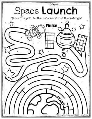 Space Worksheets for Preschool - Planning Playtime