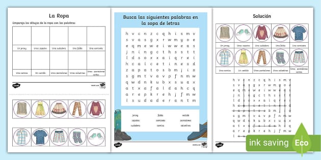free-printable-spanish-color-worksheets-worksheets-library for Free Printable La Ropa Worksheets FREE Printable Spanish Color Worksheets - Worksheets Library for Free Printable La Ropa Worksheets
