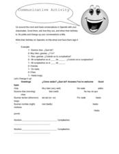Conversations in Spanish – FranLaff.com - Worksheets Library